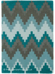 Cuzzo Teal Rug - Thumbnail - 7