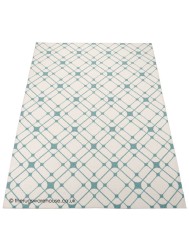 Linear Turquoise Rug - Thumbnail - 6