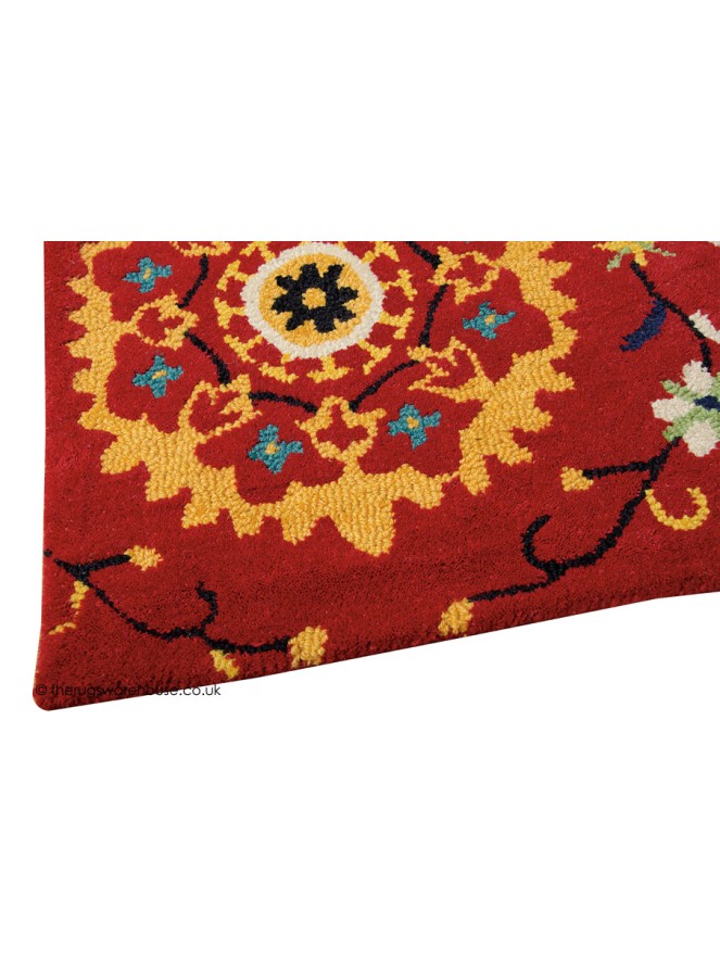 Suzani Red Rug - 3