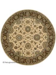 Tigris Beige Circle Rug - Thumbnail - 4