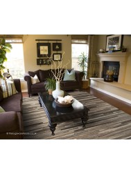 Gaucho Stripes Dark Grey Rug - Thumbnail - 2