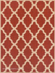 Moda Trellis Red Rug - Thumbnail - 5
