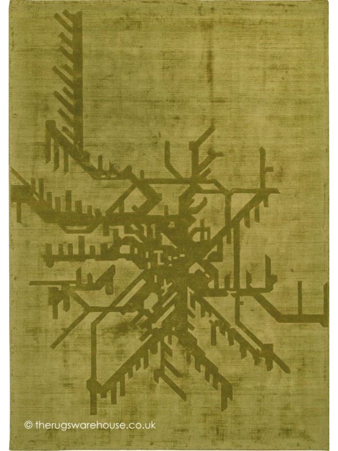 Metropolitan Green Rug - 5