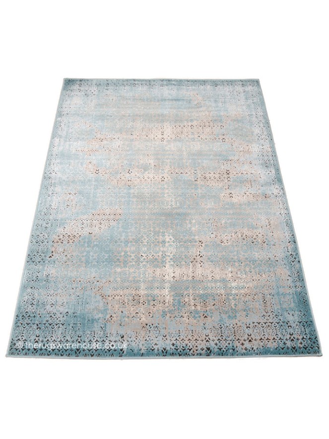 Patch Stripes Blue Rug - 6