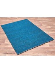 Soumak Teal Rug - Thumbnail - 2