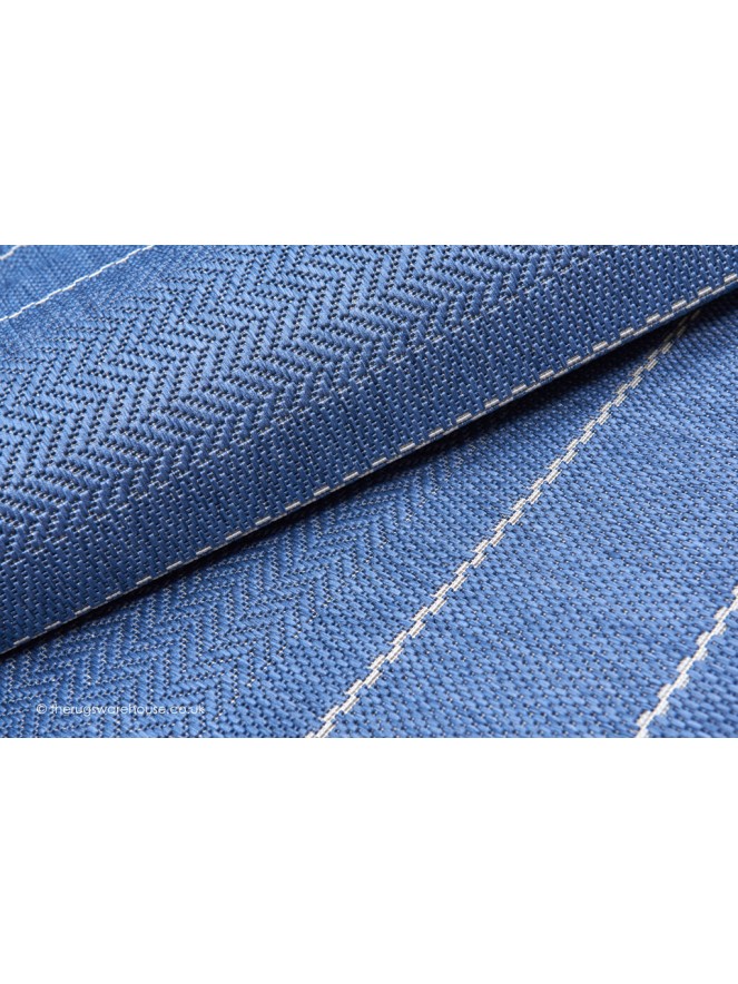 Patio Stripes Blue Rug - 5