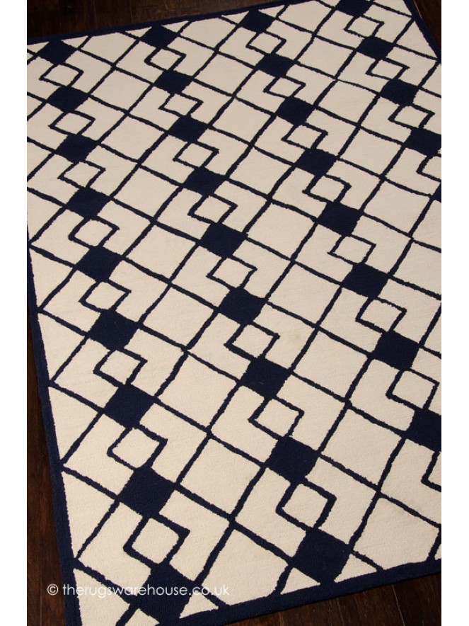 Decor Ivory Navy Rug - 6