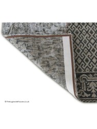 Vintage Black White Rug - Thumbnail - 4