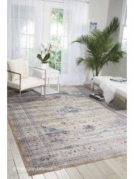 Malta Beige Blue Rug - Thumbnail - 2