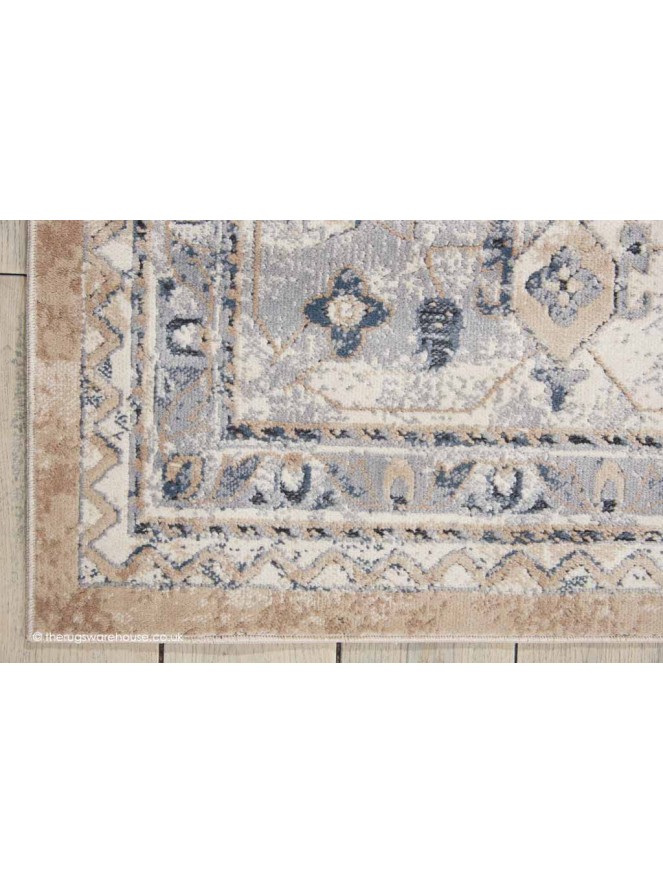 Malta Beige Blue Rug - 3