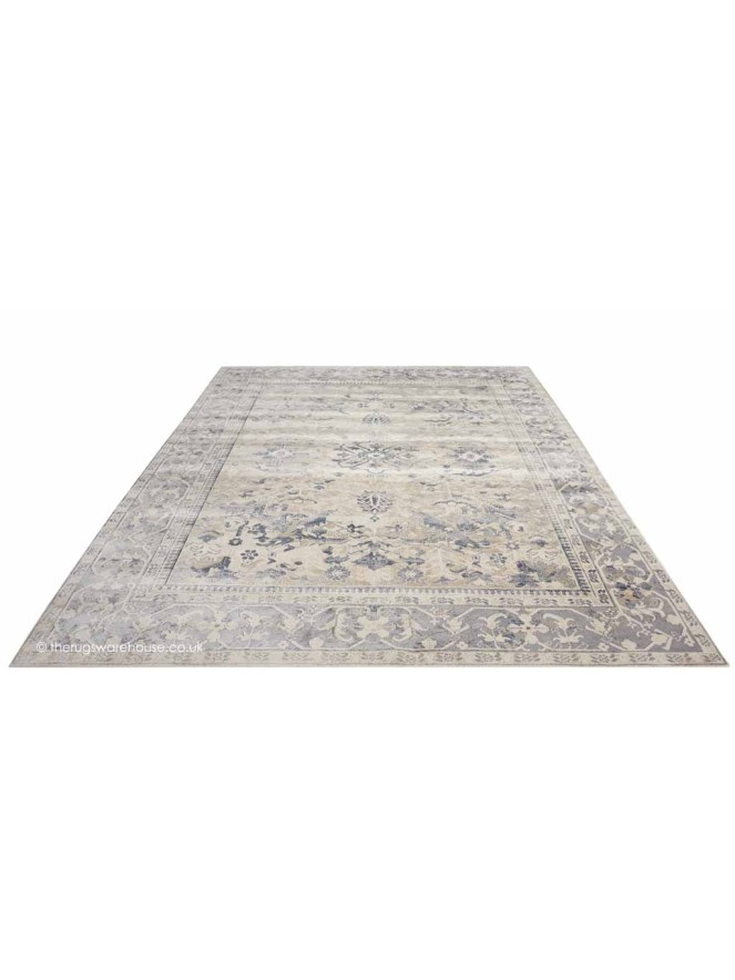 Malta Ivory Blue Rug - 5