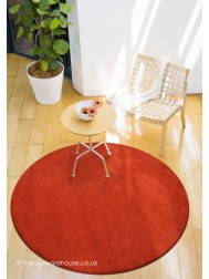 Comfort Burnt Orange Circle Rug - Thumbnail - 2