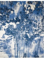 Twilight Chic Blue Ivory Rug - Thumbnail - 9