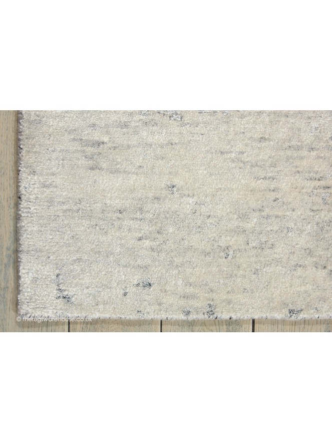Silk Shadows Ivory Silver Rug - 5