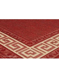 Greek Key Red Rug - Thumbnail - 4