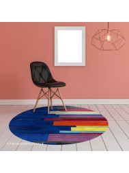 Pali Multipla Blue Circle Rug - Thumbnail - 2