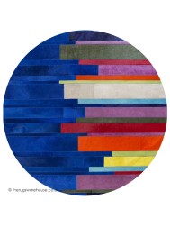 Pali Multipla Blue Circle Rug - Thumbnail - 4