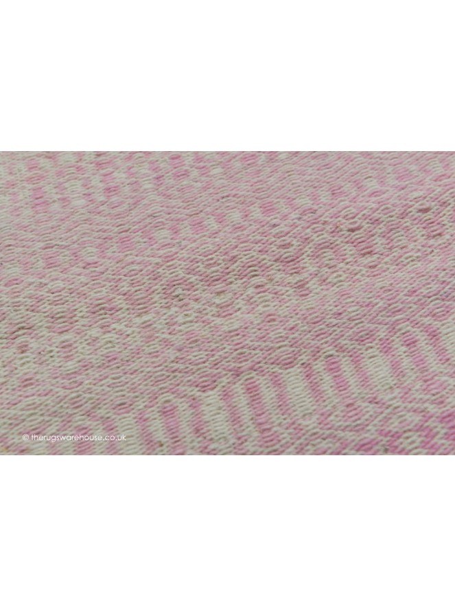 Ikat Pink Kilim Rug - 7