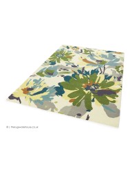 Reef Floral Green Rug - Thumbnail - 2