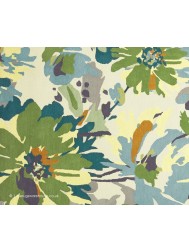 Reef Floral Green Rug - Thumbnail - 4