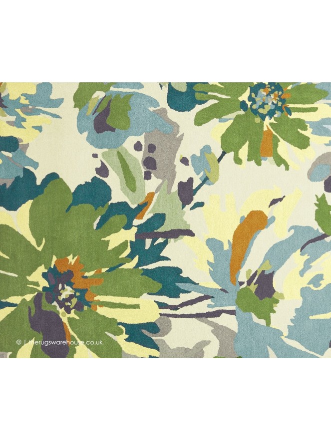 Reef Floral Green Rug - 4