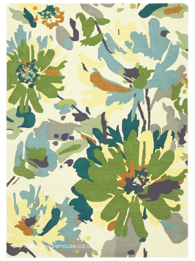 Reef Floral Green Rug - 5