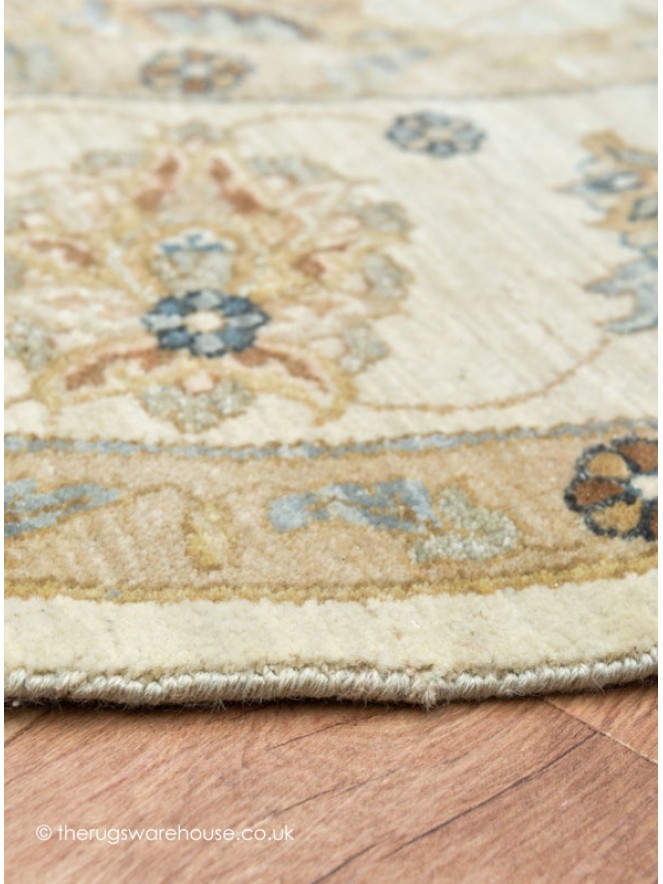 Royal Ziegler Beige Circle Rug - 3