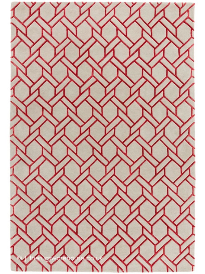 Fine Line Red Rug - 6