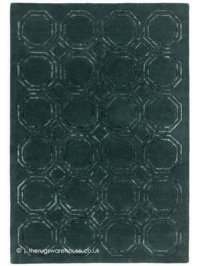 Nexus Octagons Petrol Rug - 7