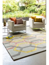 Matrix Hexagon Silver Rug - Thumbnail - 2