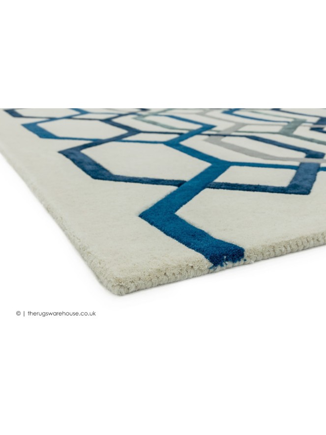 Matrix Hexagon Cream Rug - 4