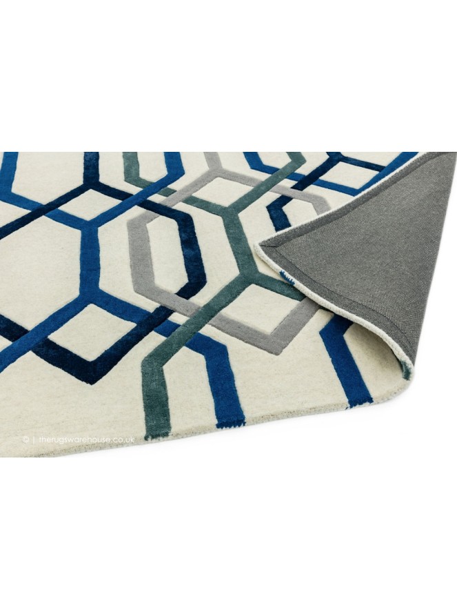 Matrix Hexagon Cream Rug - 5