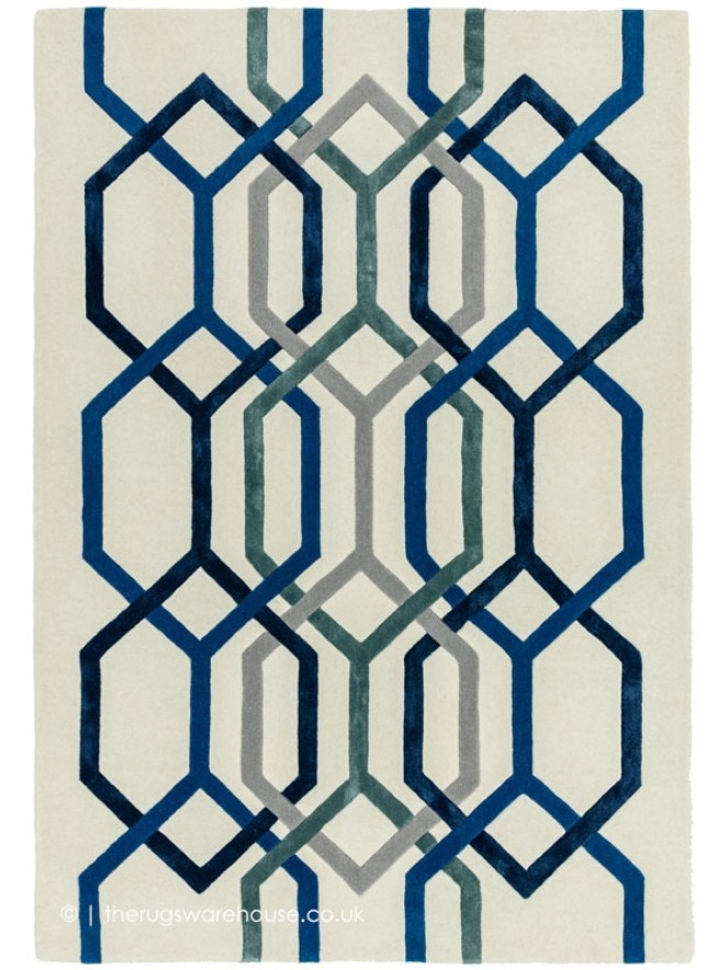 Matrix Hexagon Cream Rug - 6