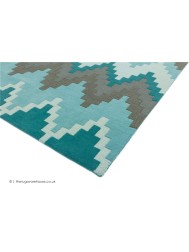 Cuzzo Teal Rug - Thumbnail - 4