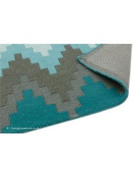 Cuzzo Teal Rug - Thumbnail - 5