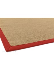 Sisal Linen Red Rug - Thumbnail - 3