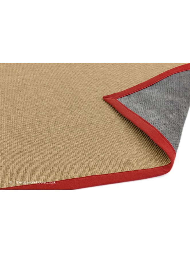 Sisal Linen Red Rug - 5