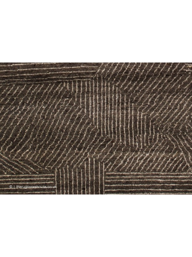 Shards Grey Circle Rug - 4