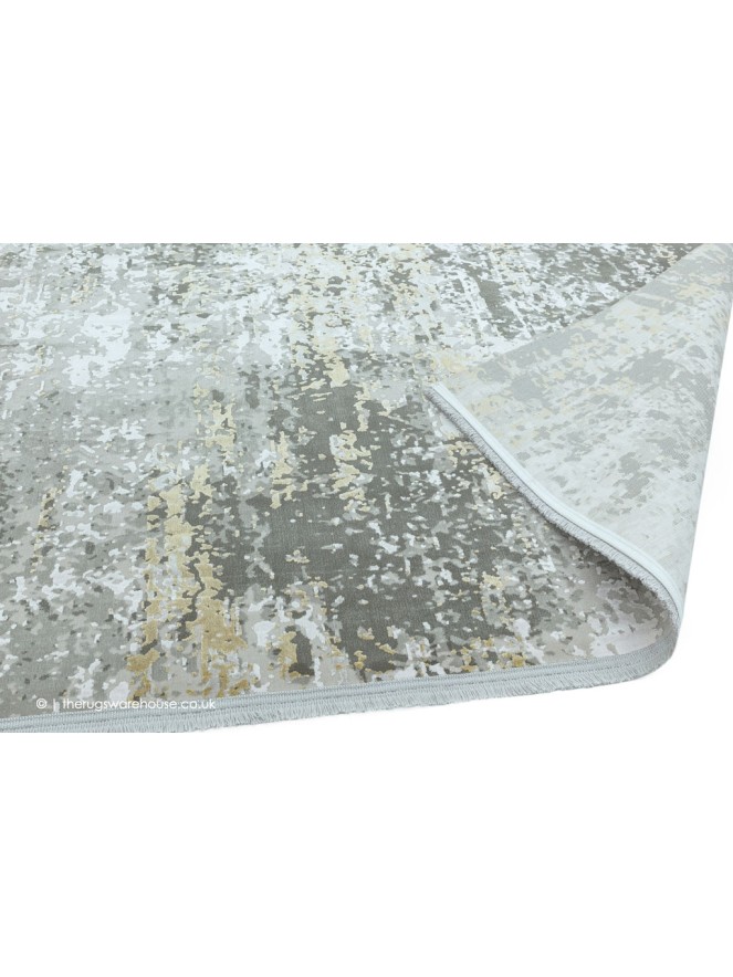 Olympia Grey Gold Abstract Rug - 4