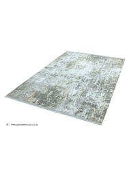 Olympia Grey Gold Abstract Rug - Thumbnail - 5