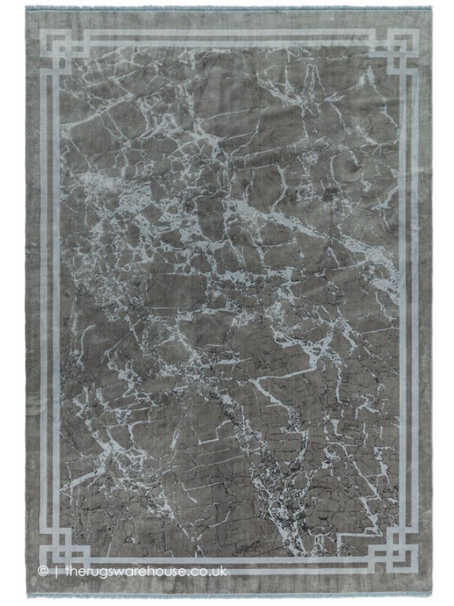 Zehraya Silver Border Rug - 6