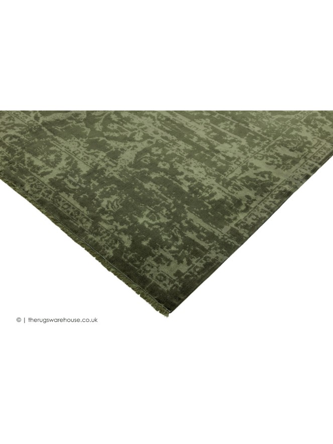 Zehraya Green Vintage Rug - 3