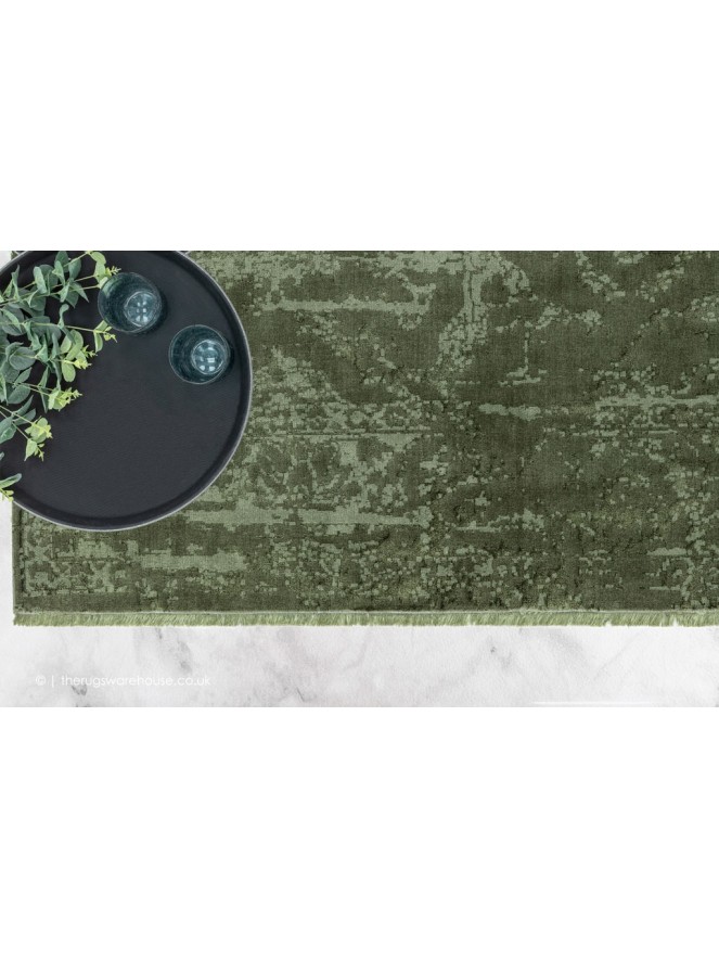 Zehraya Green Vintage Rug - 6