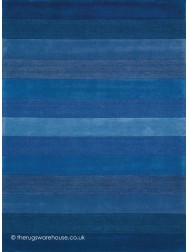 Altea Wide Stripes Blue Rug - Thumbnail - 4