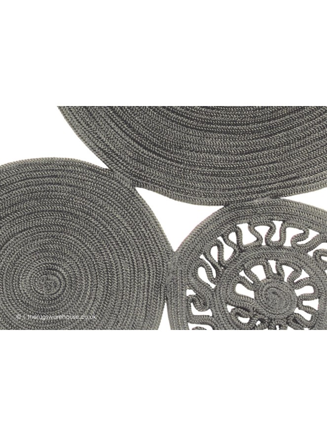 Alyssa Patchwork Silver Rug - 4