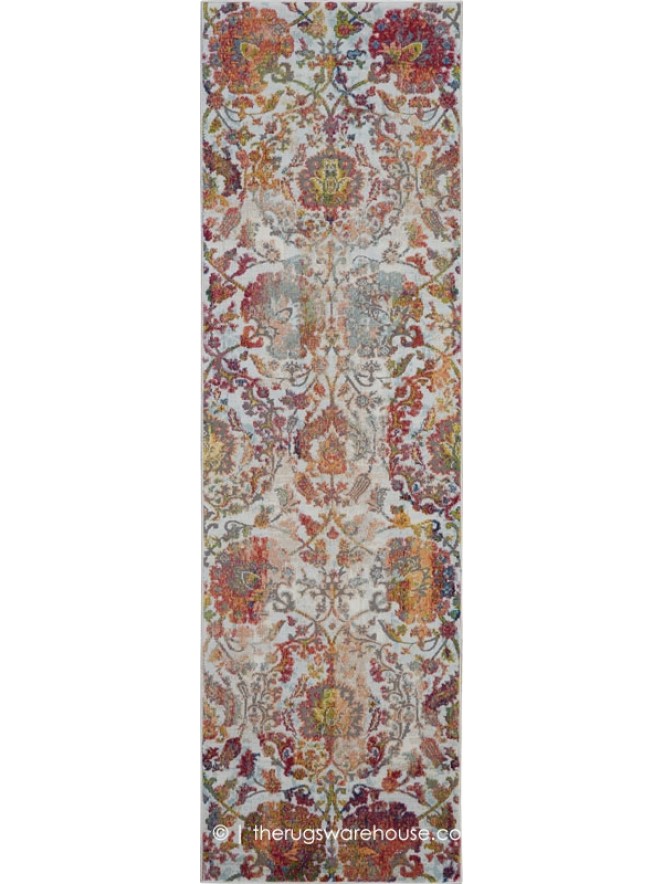 Ankara Ivory Orange Runner - 6