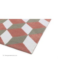 Arlo Blocks Pink Rug - Thumbnail - 4