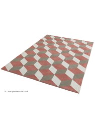 Arlo Blocks Pink Rug - Thumbnail - 2