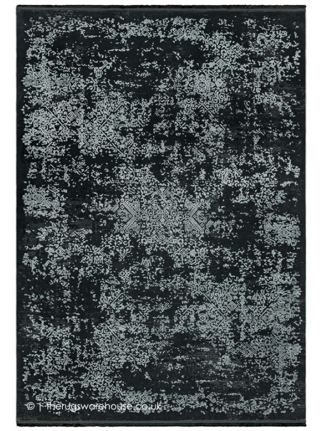 Athera Black Persian Rug - 4