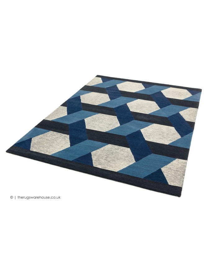 Camden Geo Blue Rug - 6